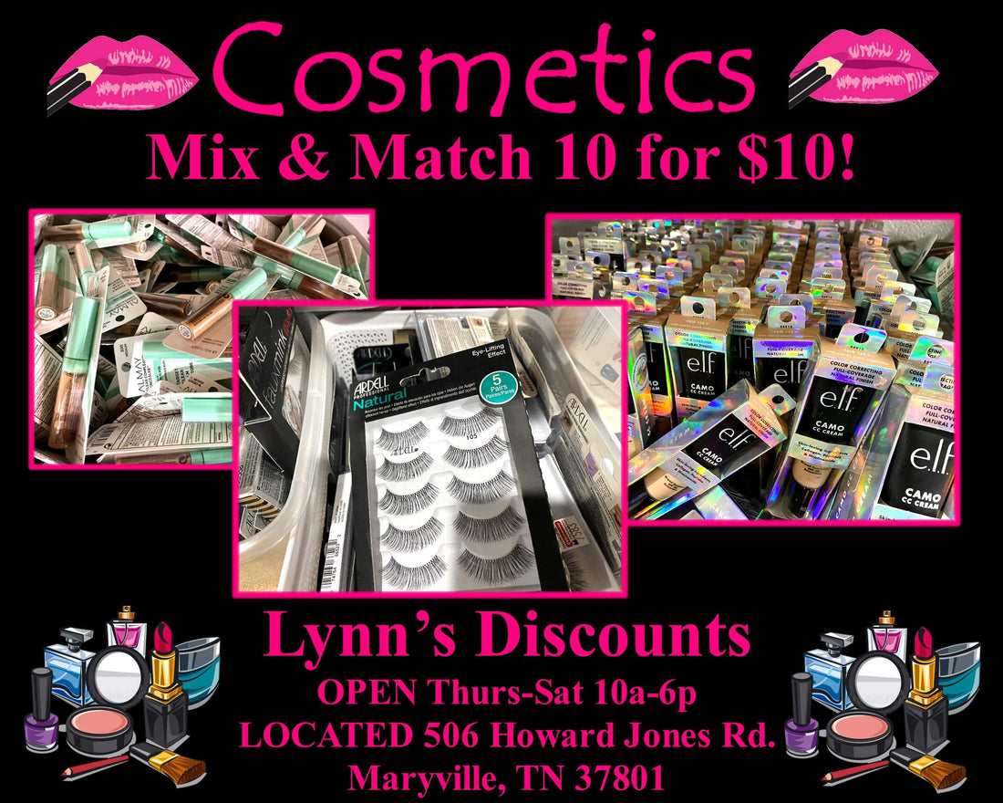Mix & Match Name Brand Cosmetic 10 for $10!