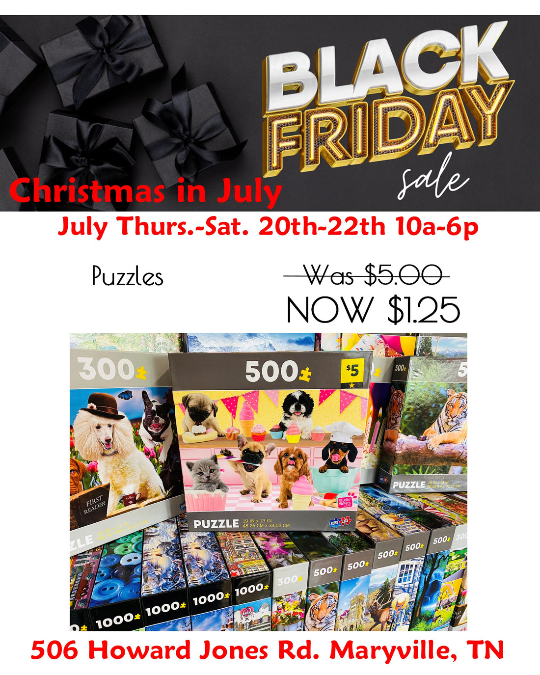 Black Friday in July Continues in Store!