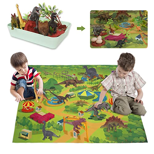 Dinosaur Toys with Playmat and accessories