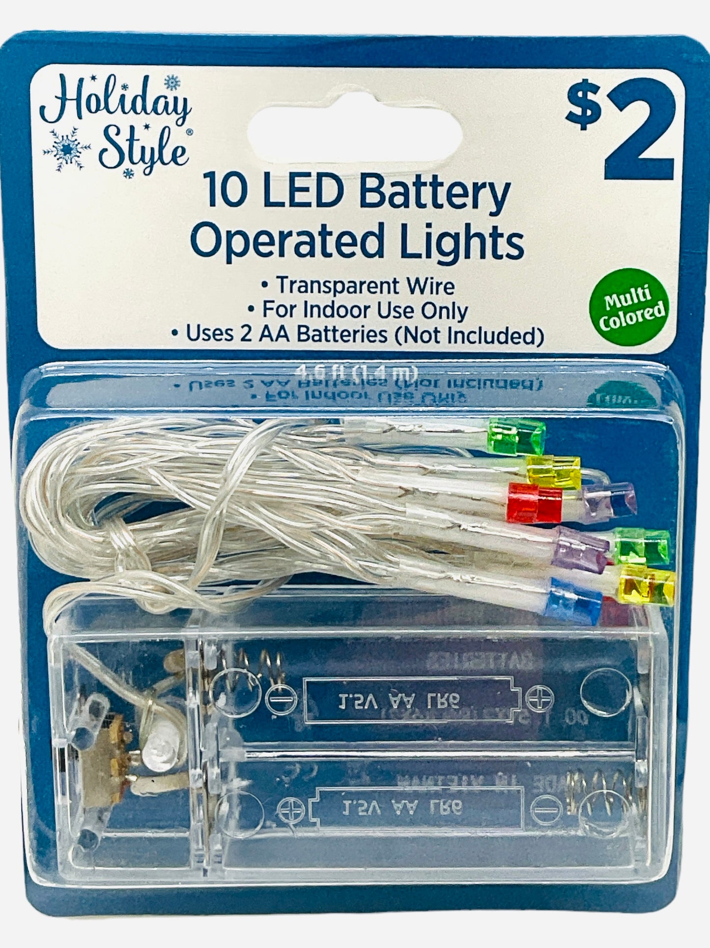 LED Battery Operated Lights (4.6ft) (Colors Chosen at Random)