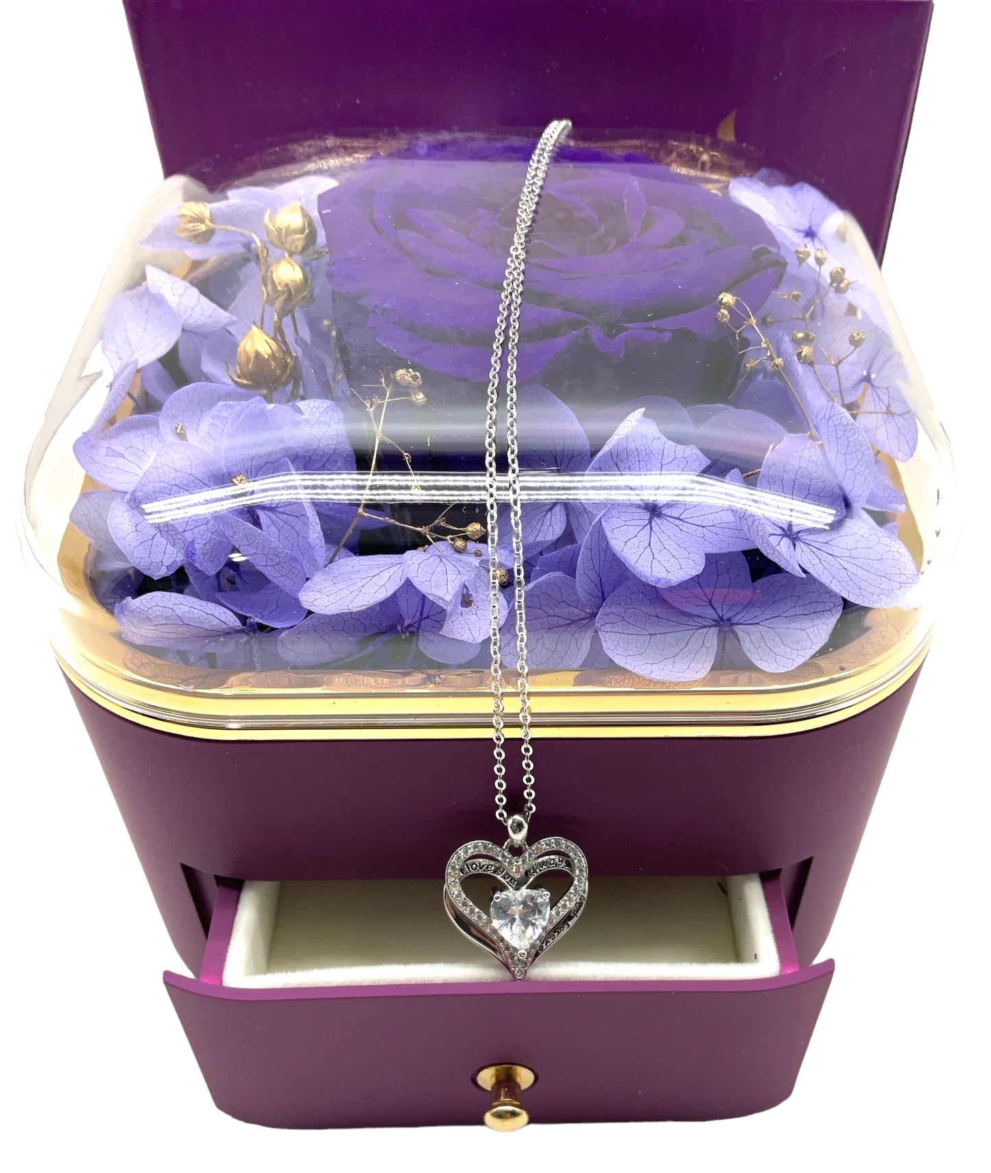 Flower Gift Box & Necklace