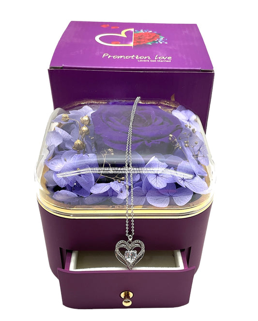 Flower Gift Box & Necklace