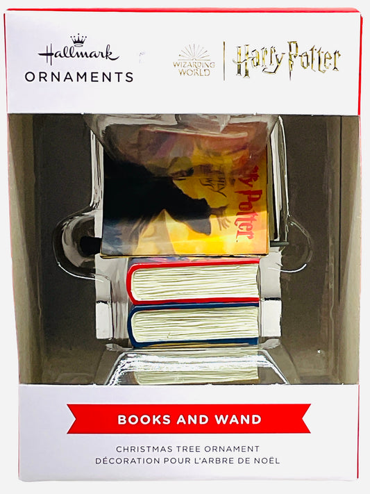 Harry Potter Christmas Ornament (Books and Wand)
