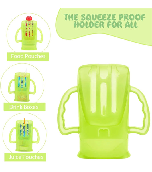 Squeeze Proof Holders for Juice Pouches (Colors chosen at random)
