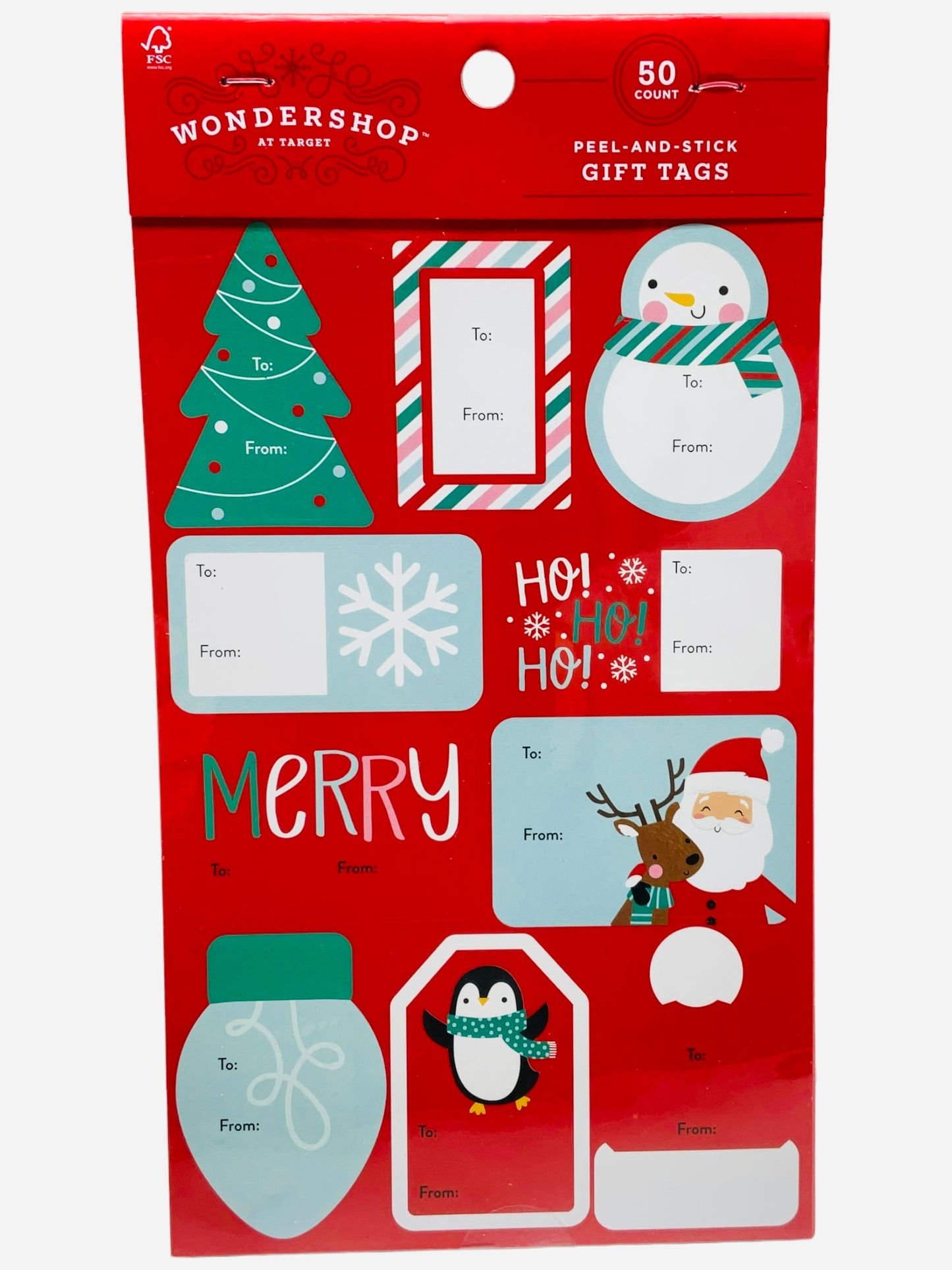 Peel And Stick Gift Tags (50ct )