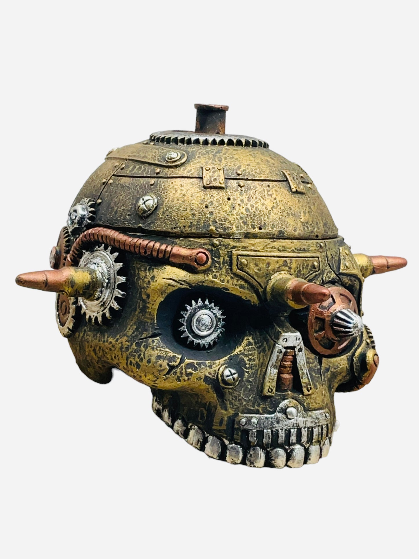 Steampunk Skull Box (4”x3”)