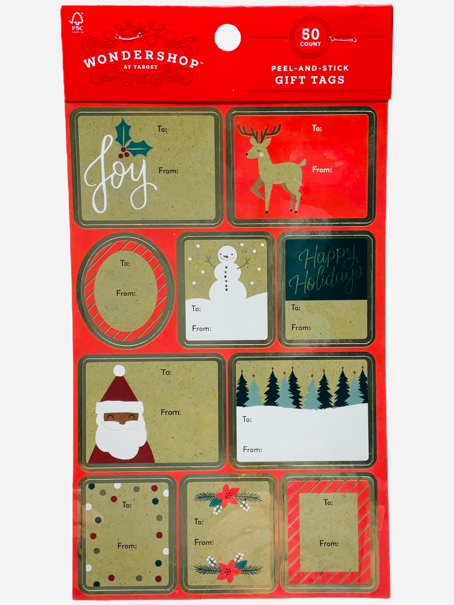 Peel And Stick Gift Tags (50ct)