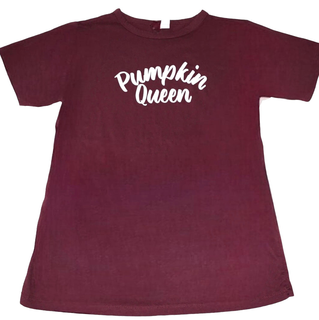 Pumpkin Queen Tee Shirt (You Choose Size)