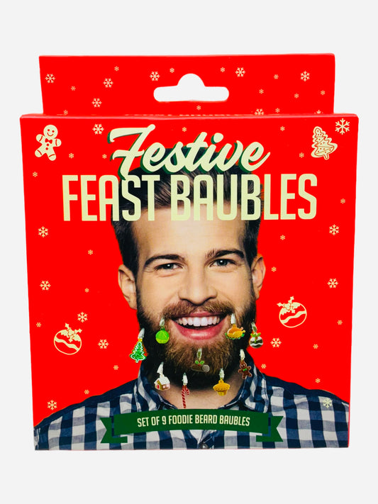 Festive Feast Beard Baubles (Set Of 9 Clip On Food Baubles)