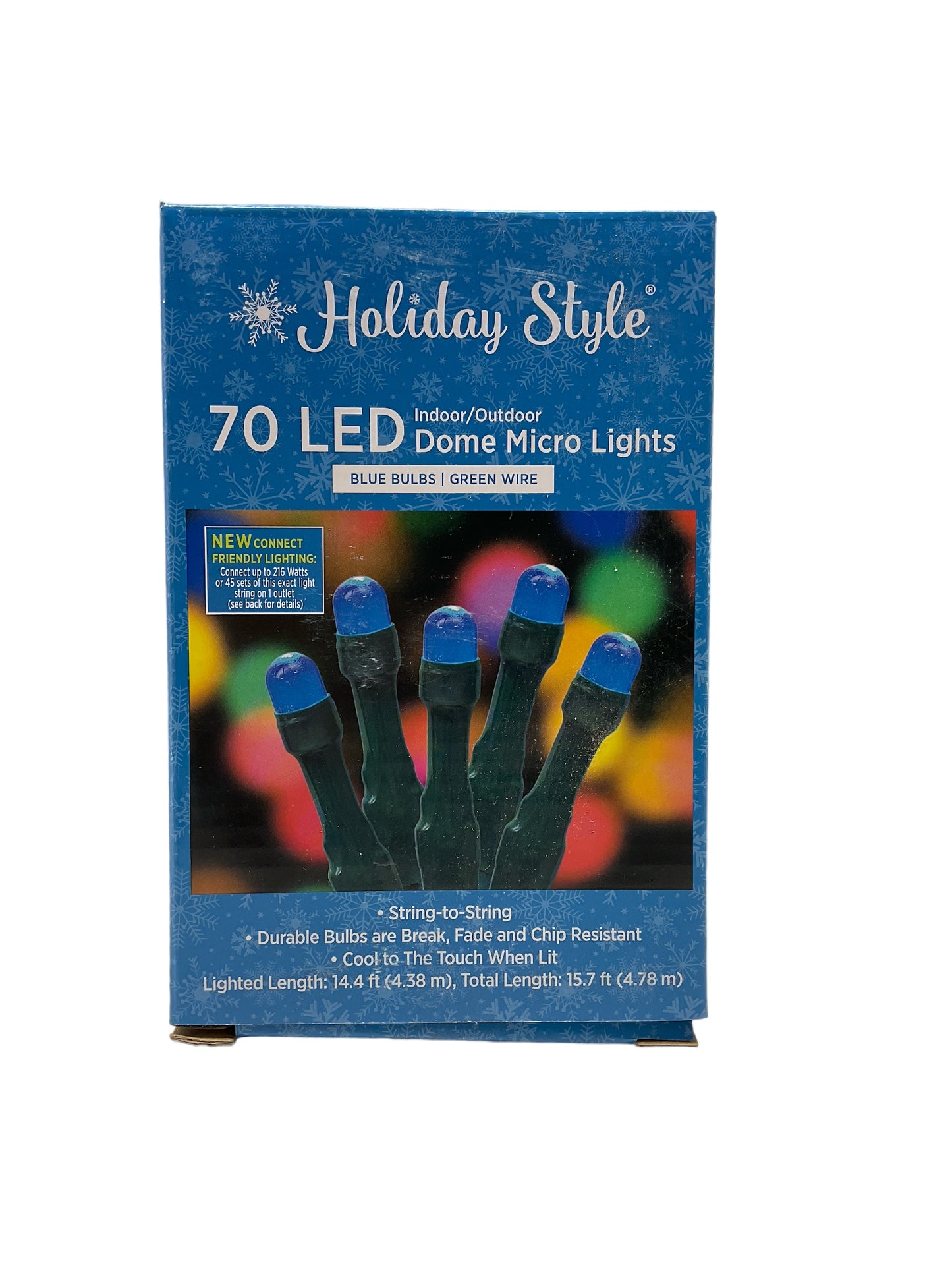 70ct LED Christmas Dome Lights (Blue)