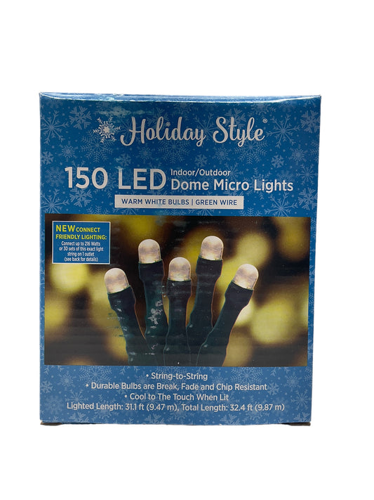 150ct LED Clear Dome Christmas Lights.