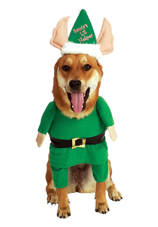 Santa’s Helper Dog Costume