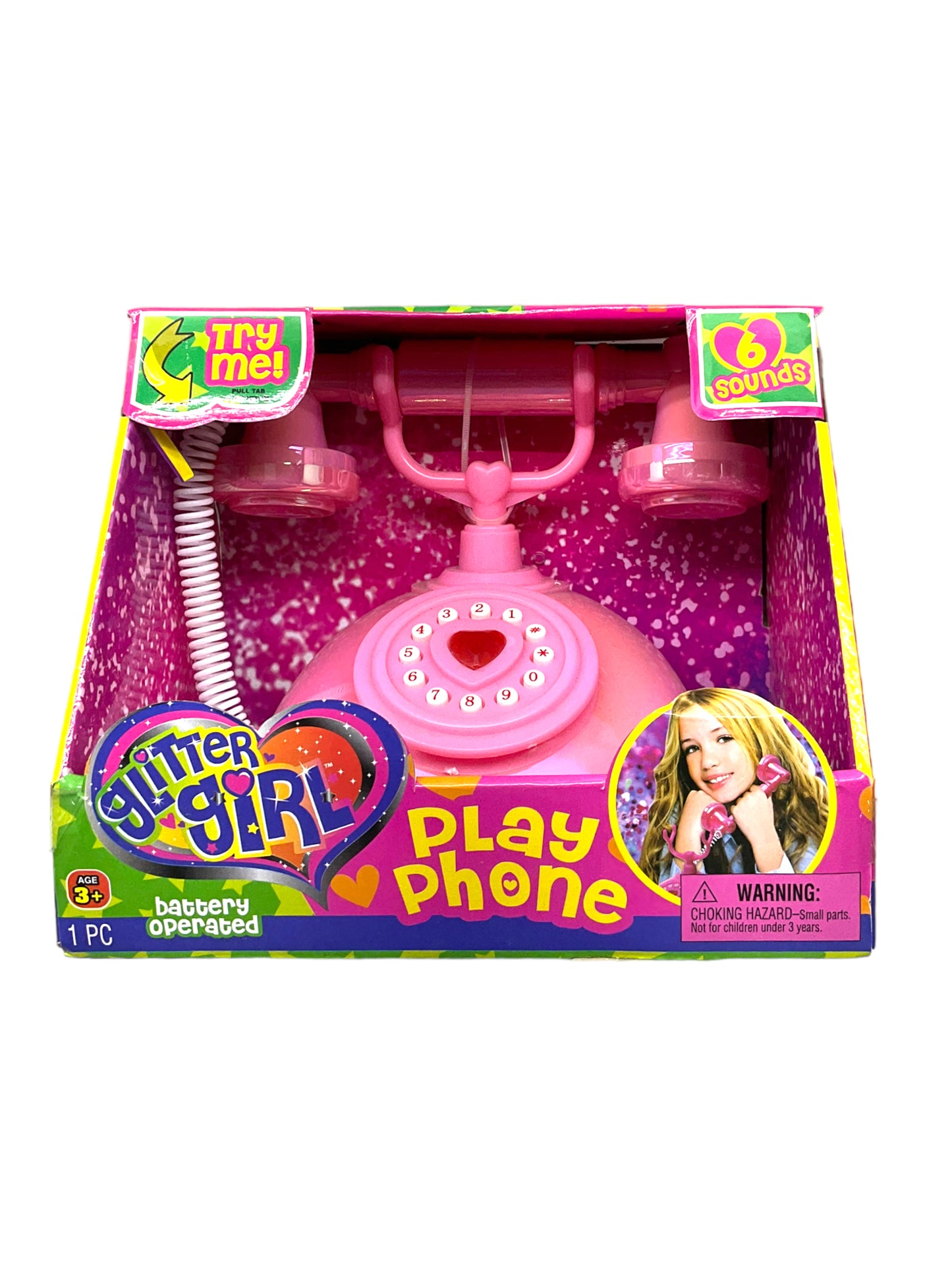 Glitter Girl Play Phone (Colors May Vary Chosen At Random)