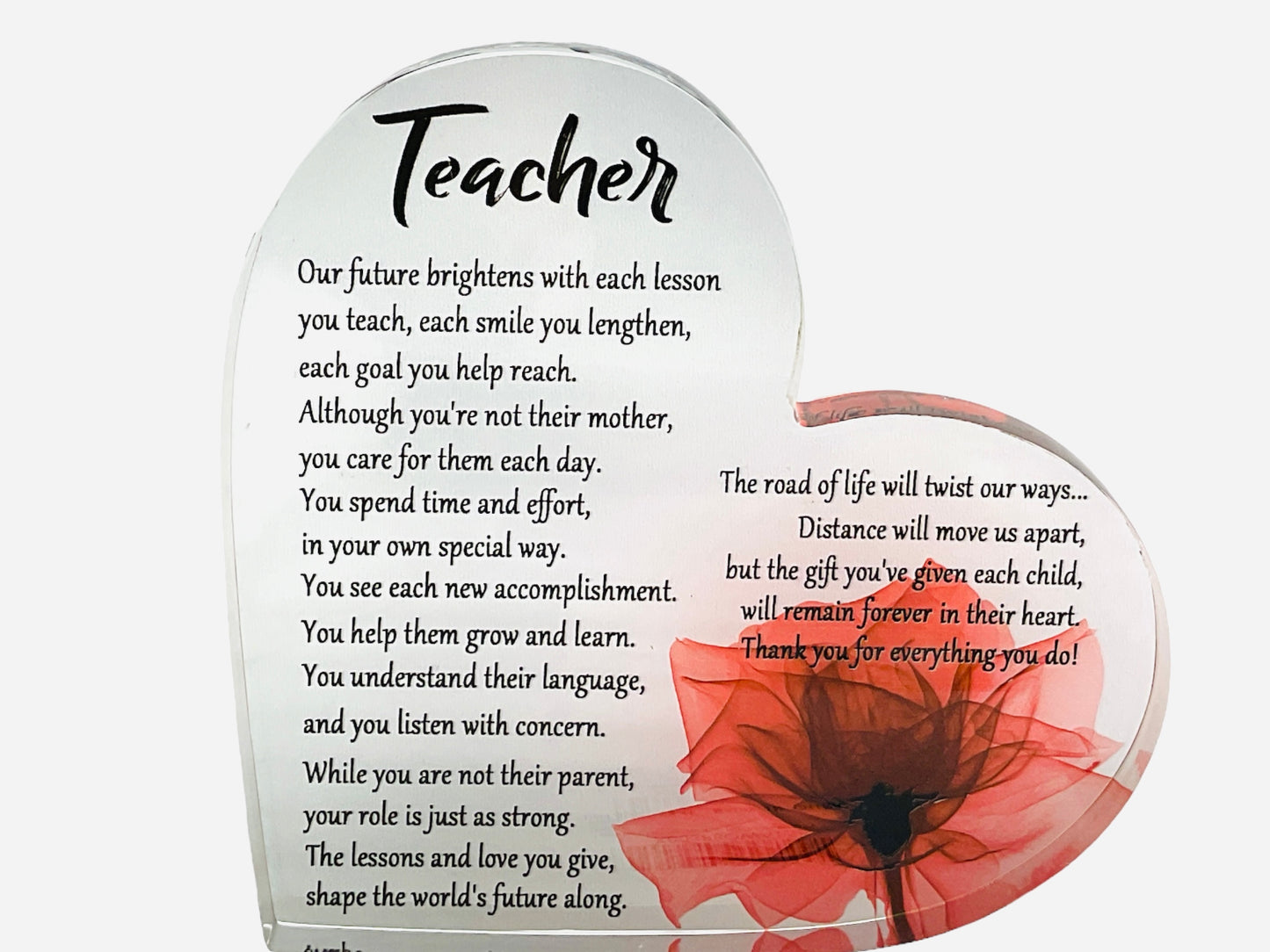 Glass Teacher Appreciation Gift