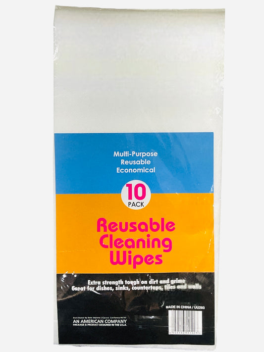 10 Pack of Reusable Cleaning Wipes