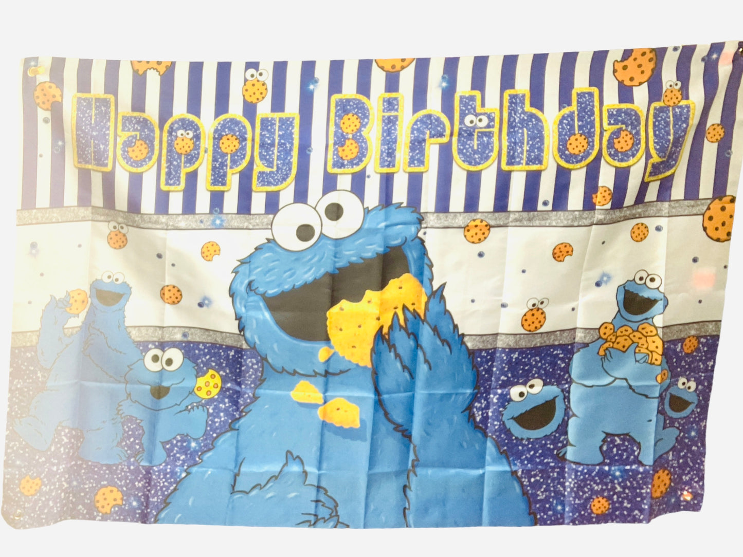 Cookie Monster Birthday Banner & Balloons