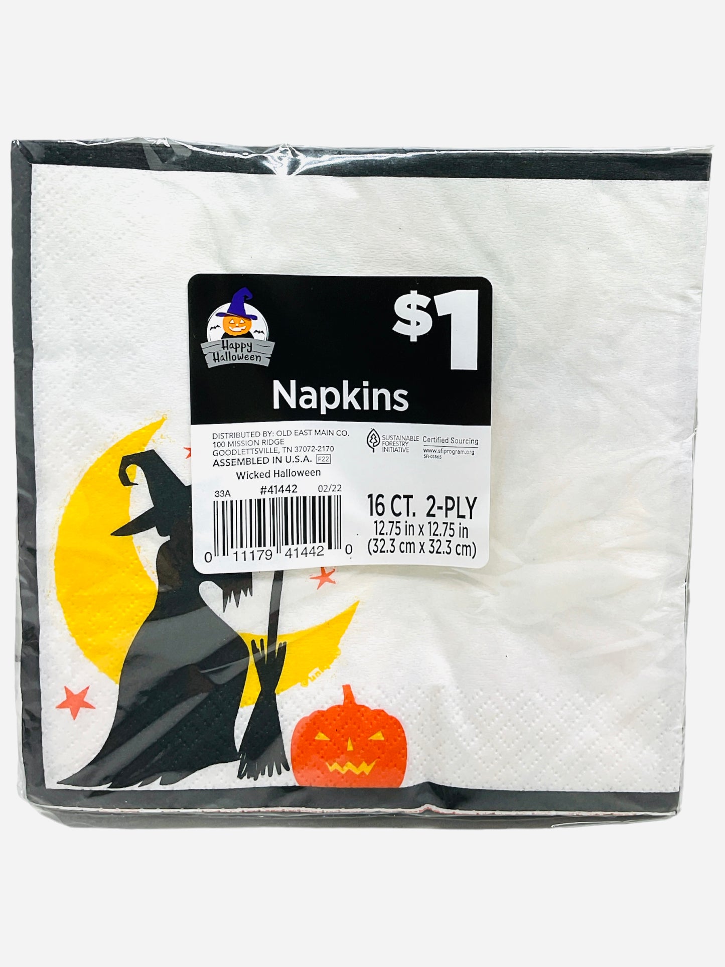 Hocus Pocus Napkins (16 CT 12.75”x12.75”)