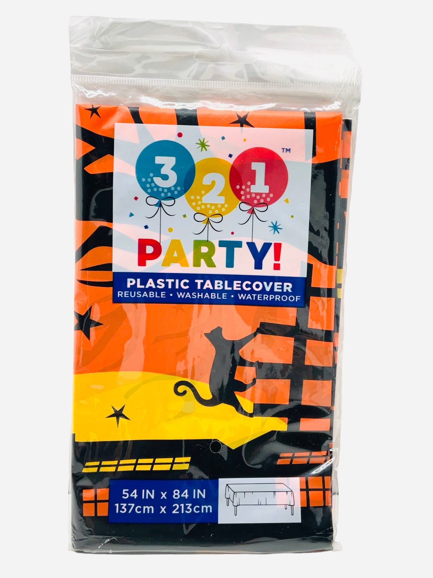 Halloween Plastic Tablecloth (Style May Vary Chosen at Random)