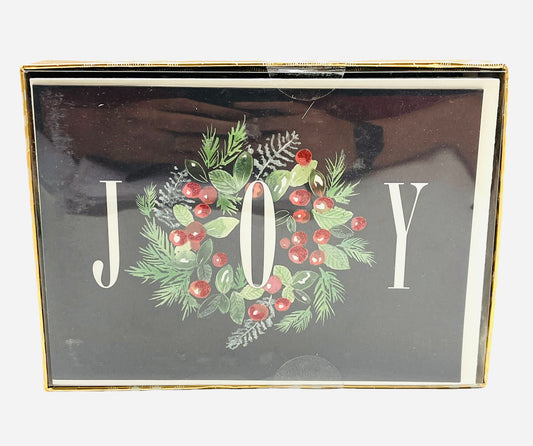 Joy Graphique Holiday Cards and Envelopes Pack of 15