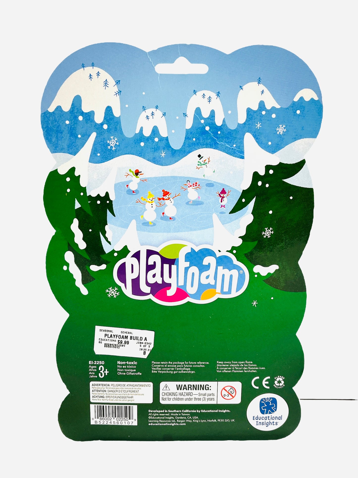 Playfoam Build-A-Snowman Colors Chosen at Random