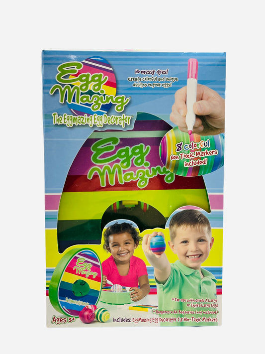 Eggmazing Egg Decorator With 8 Colorful Non Toxic Markers Style May Vary Chosen at Random
