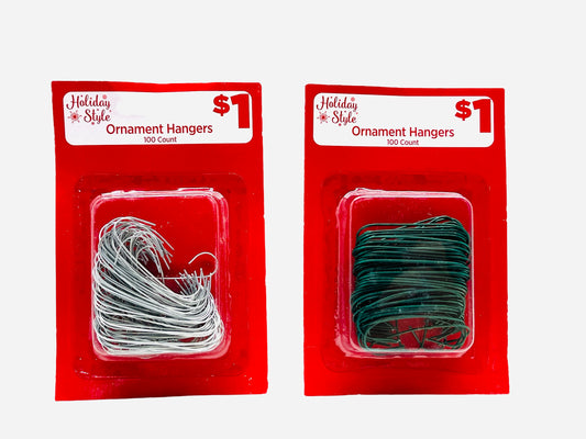 Holiday Style Ornament Hangers Color Chosen at Random