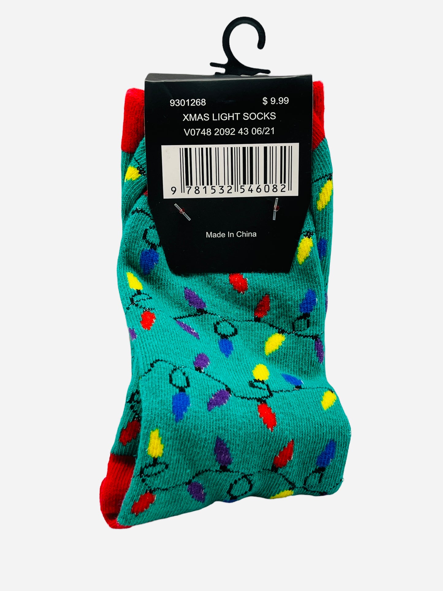 Christmas Lights Socks One Size Fits Most
