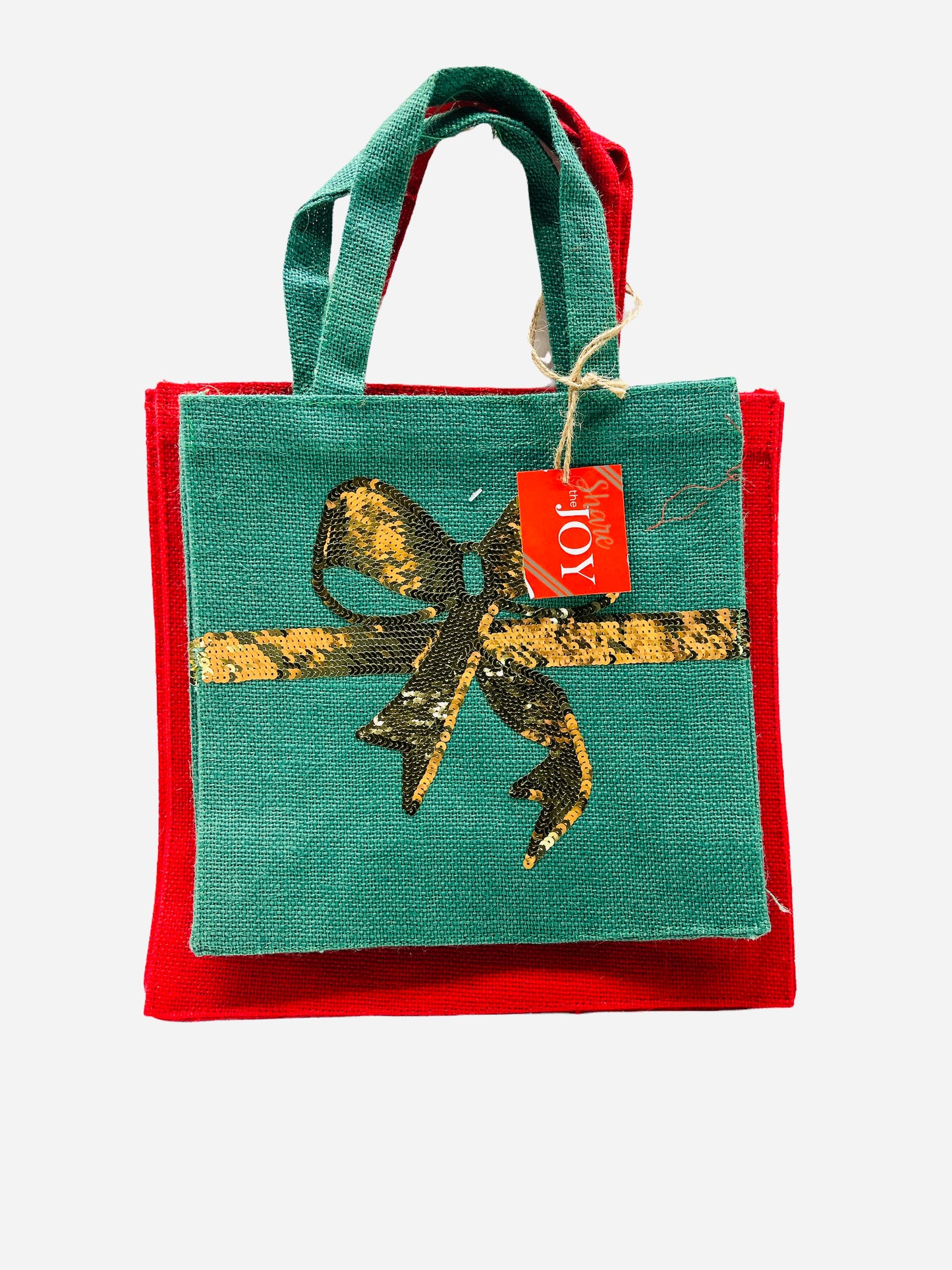 Share The Joy Christmas Tote Bag 2 Pack