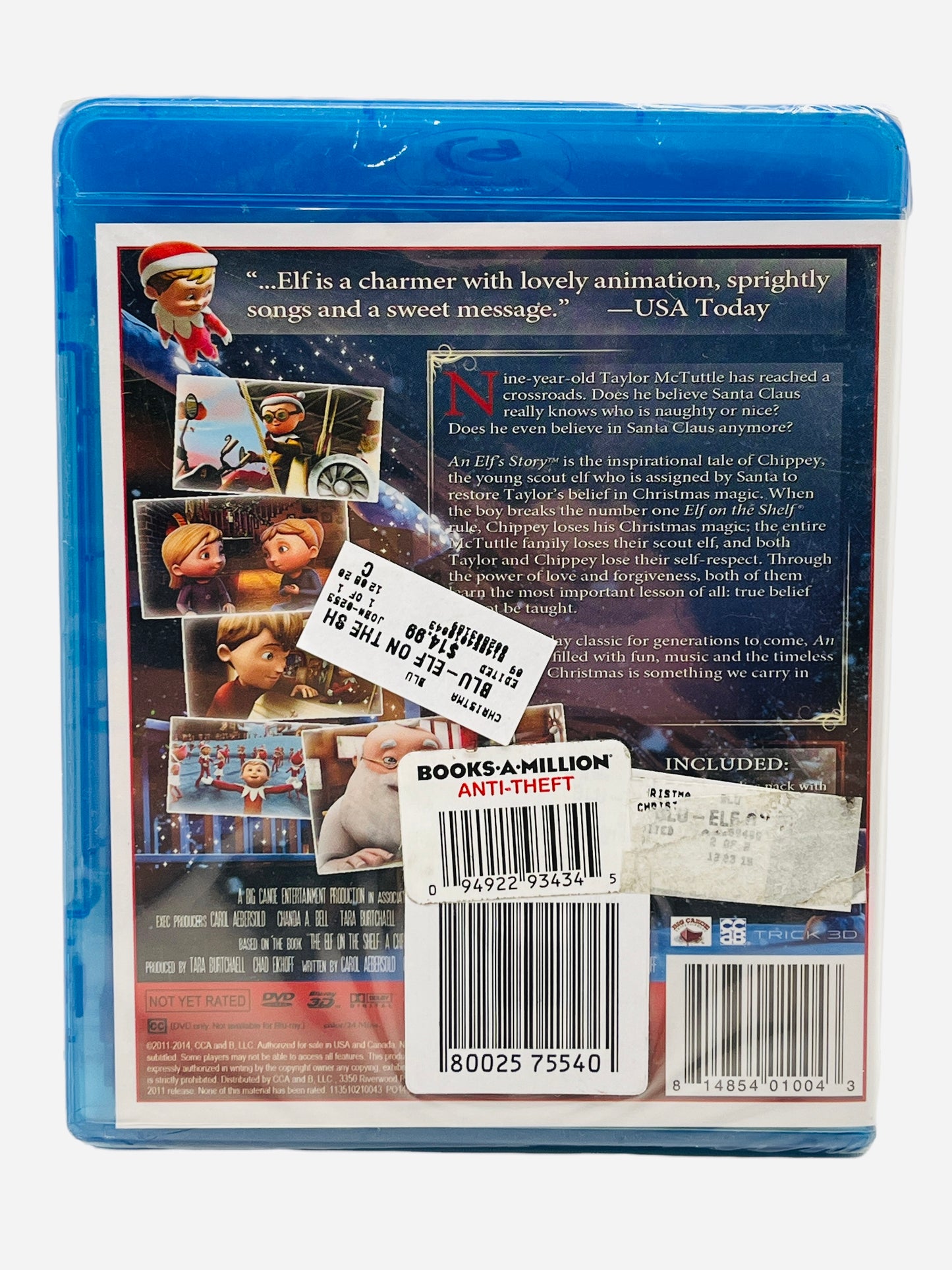 Elf on A Shelf Presents An Elf's Story Blu-Ray and Dvd