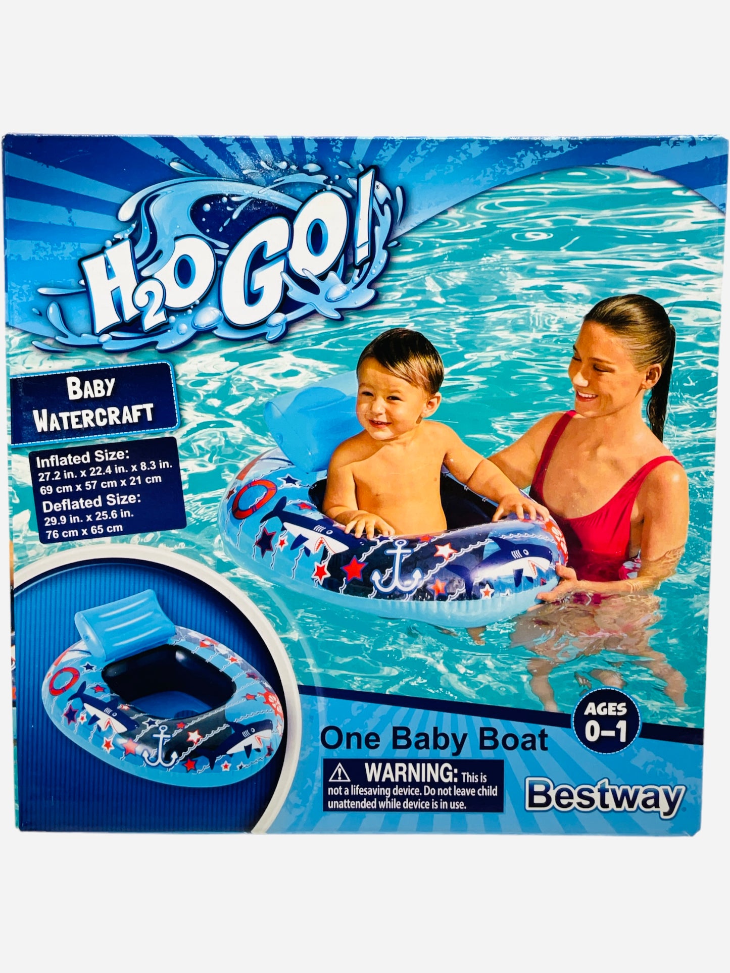 H2O Go Inflatable Baby Watercraft (Choose Your Color)(Ages 0-1)