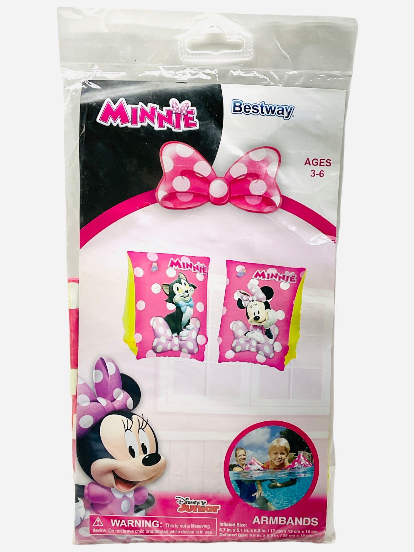 Disney Junior Inflatable Minnie Swimming Armbands (Ages 3-6)