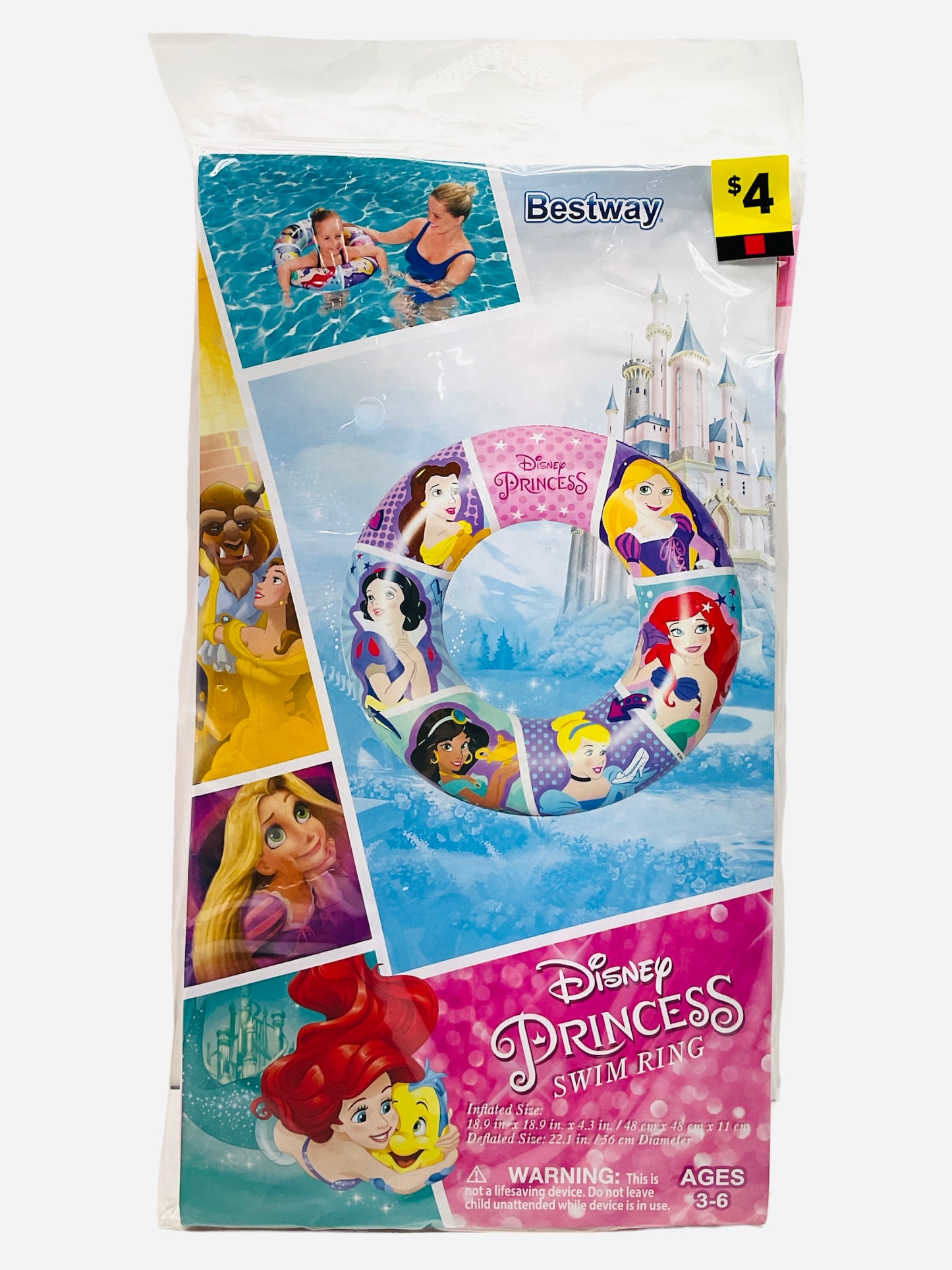 Disney Princess Inflatable Swim Ring (Ages 3-6)