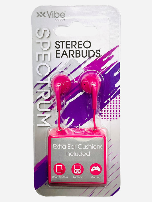Spectrum Stereo Earbuds (Color Magenta)
