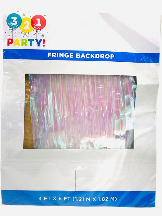 Fringe Backdrop (4FTx6FT) (Clear Holographic)